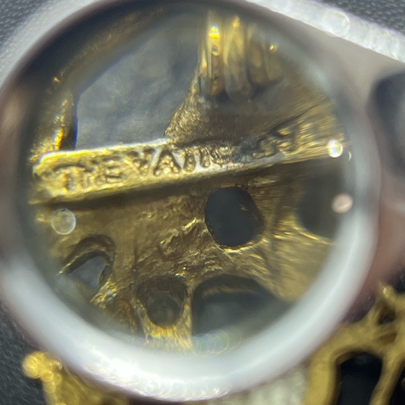 Vatican Library Collection religious Jesus Cross gold tone brooch pin rhinestone - Picture 10 of 13